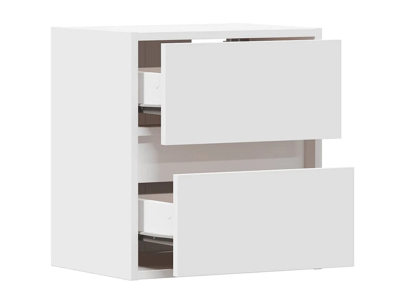 Mesita de noche | Mesilla de noche de pared con luces LED blanco