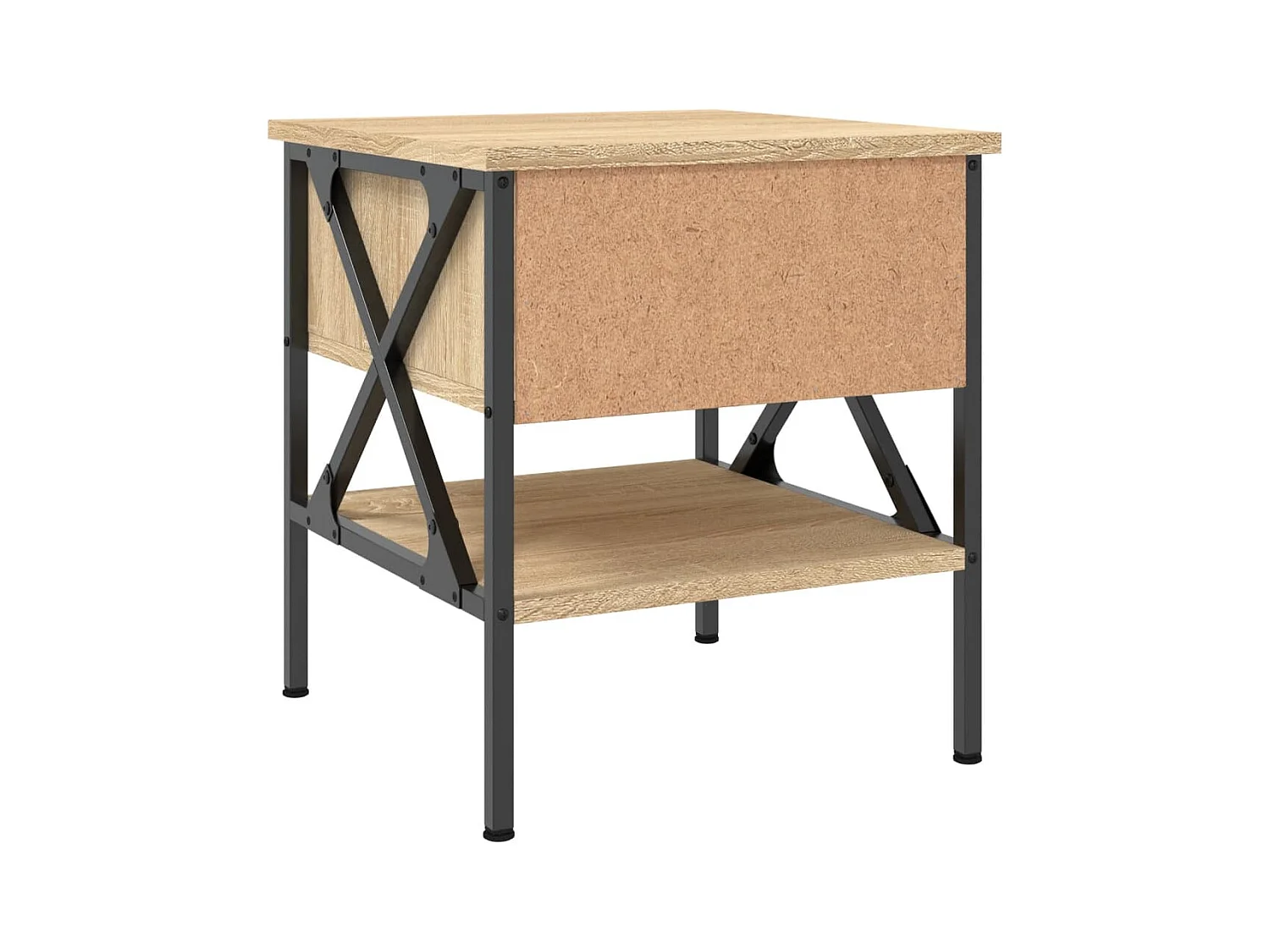 Mesitas de noche | Mesilla de noche 2 uds madera ingeniería roble Sonoma 40x42x45 cm