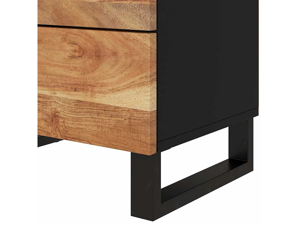 Table de chevet-Table d'appoint 50x33x62cm Bois d'acacia solide et d'ingénierie