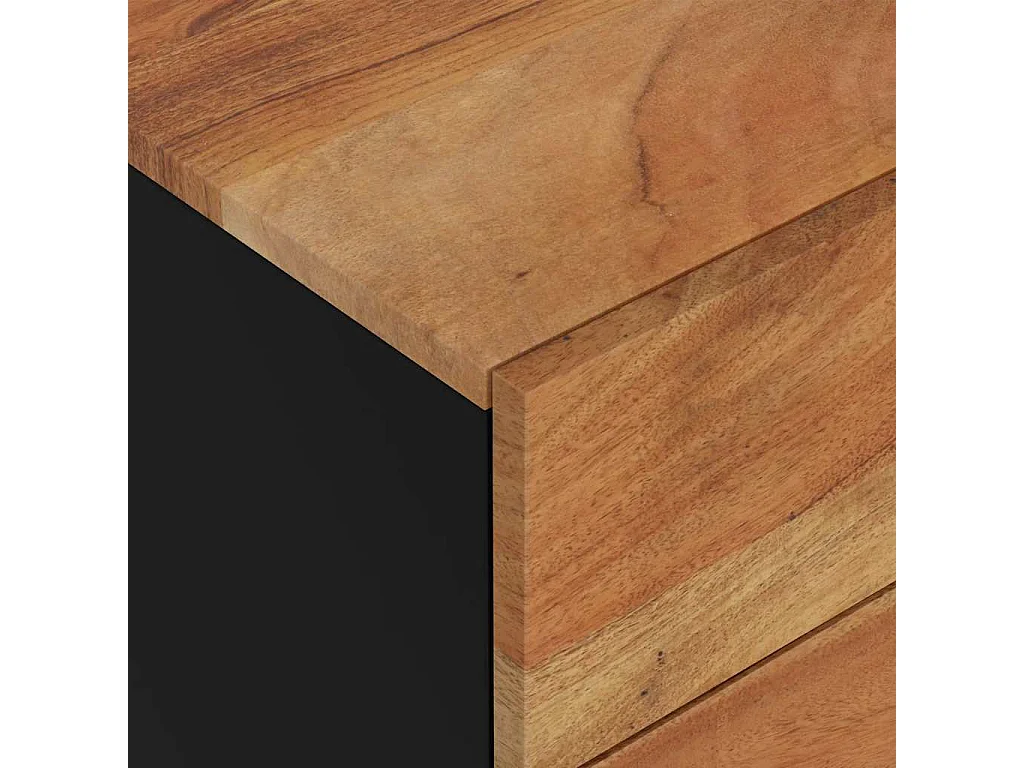 Nachttisch-Beistelltisch 50x33x62 cm Massivholz Akazie & Holzwerkstoff SHL59357