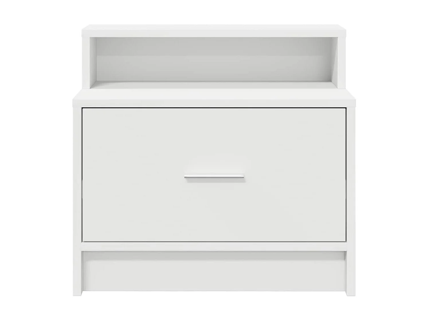 Nachttisch-Beistelltisch mit Schublade Weiß 51x31x47 cm SHL24345