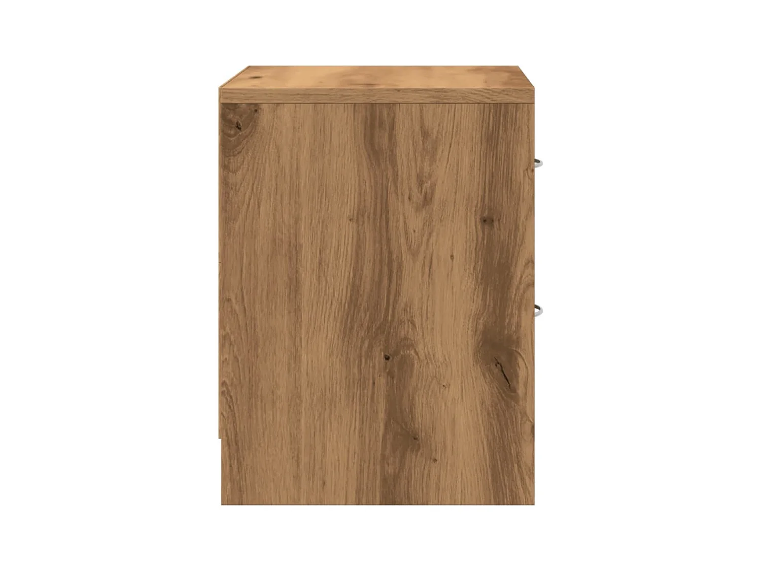 Tables de chevet lot de 2 avec rangement chêne artisanal bois d'ingénierie