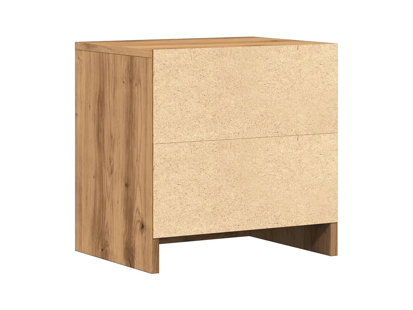 Tables de chevet lot de 2 avec rangement chêne artisanal bois d'ingénierie