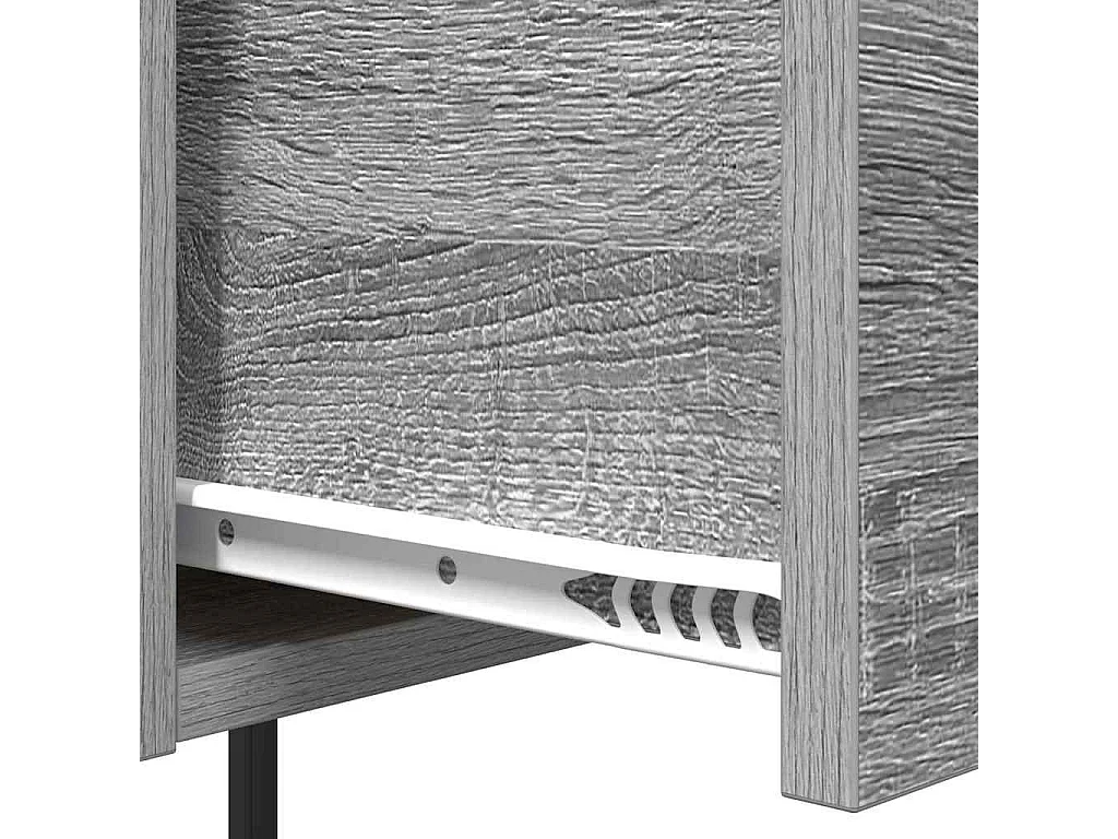 Mesita de Noche | Armario de Noche con cajón Gris sonoma 42x41x56 cm