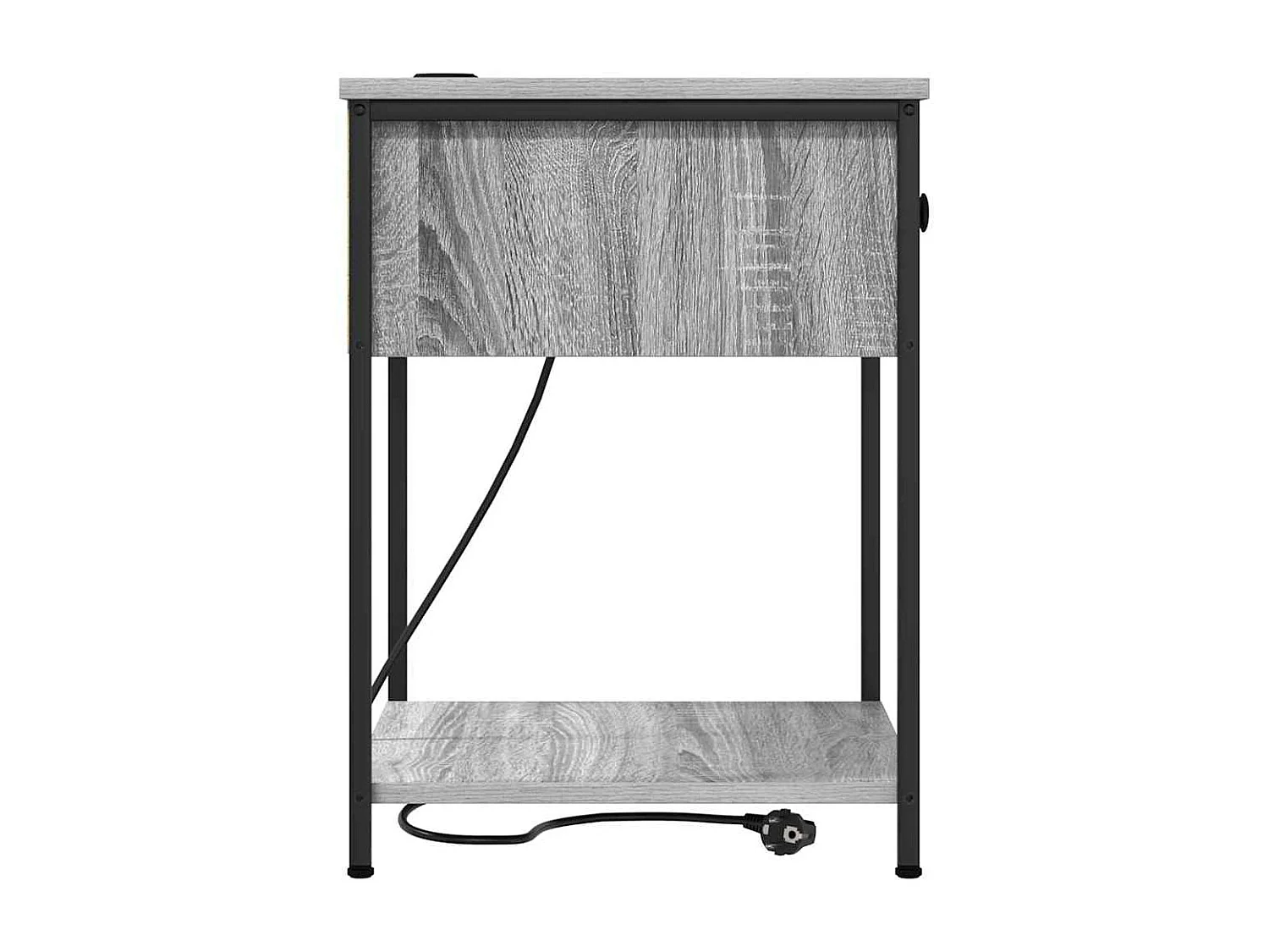 Mesita de Noche | Armario de Noche con cajón Gris sonoma 42x41x56 cm