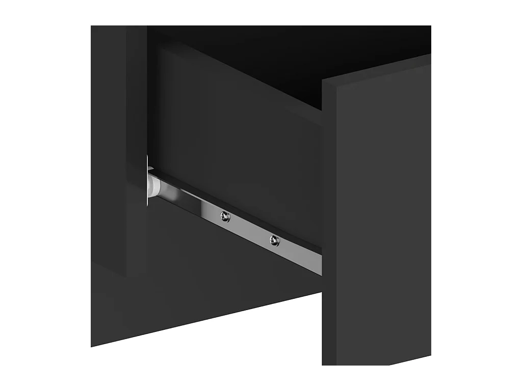 Mesita de noche | Mesilla de noche de pared negra