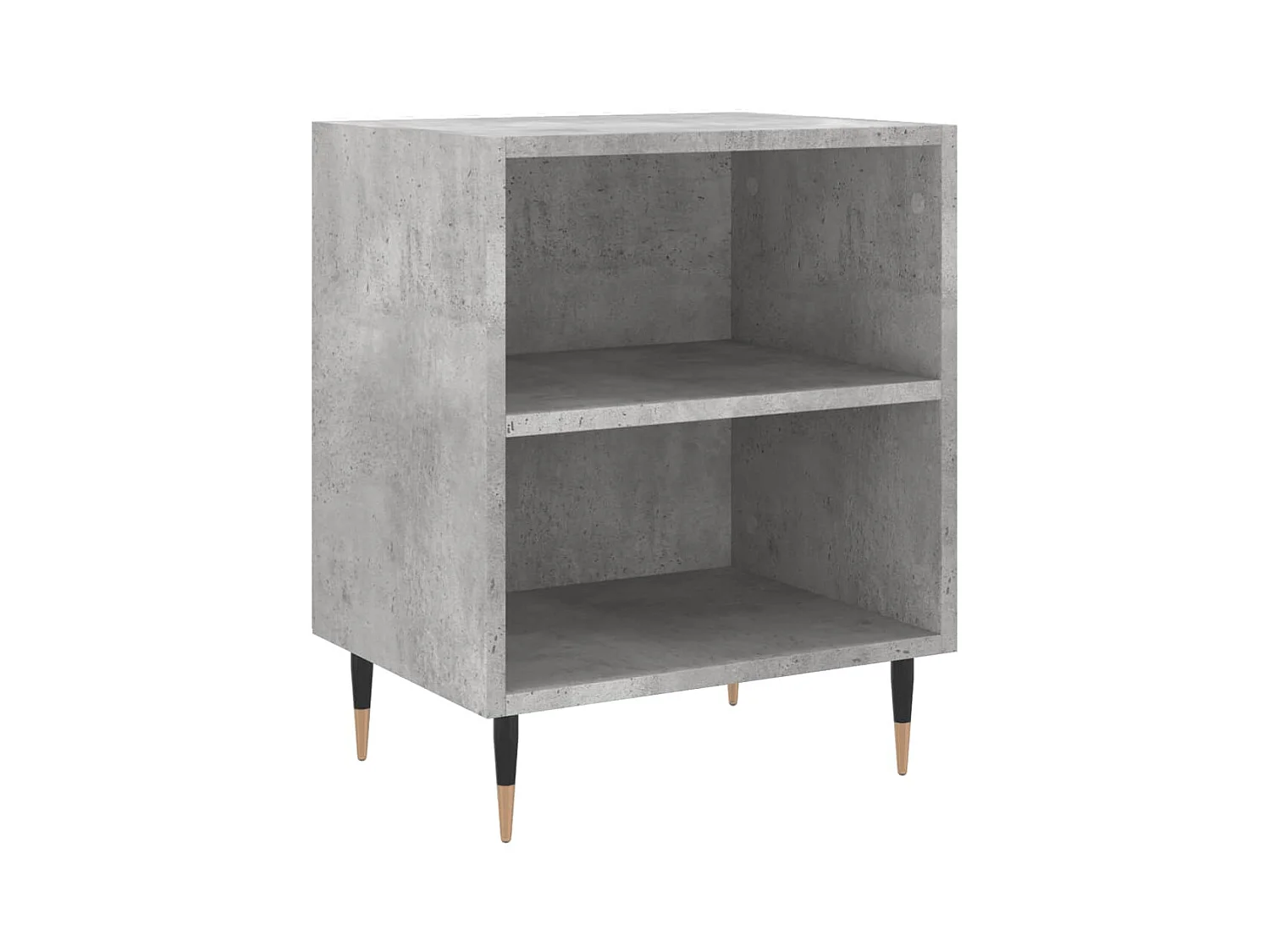 Mesitas de noche | Mesilla de noche 2 uds madera gris hormigón 40x30x50 cm