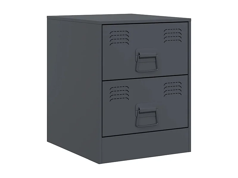Table de chevet Étroite-Table d'appoint-Table de nuit anthracite 34,5x39x44 cm acier