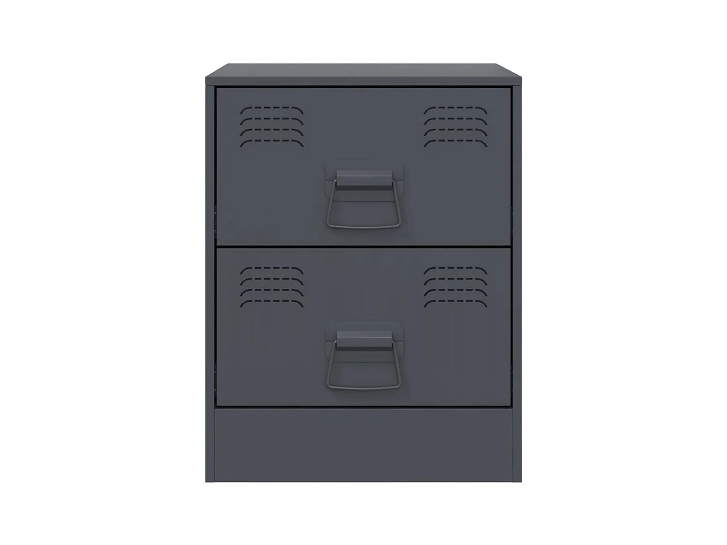 Table de chevet Étroite-Table d'appoint-Table de nuit anthracite 34,5x39x44 cm acier