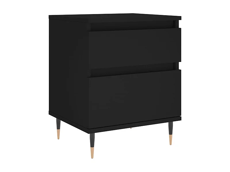 Table de chevet-Table d'appoint-Table de nuit Noir 40x35x50 cm Bois d’ingénierie