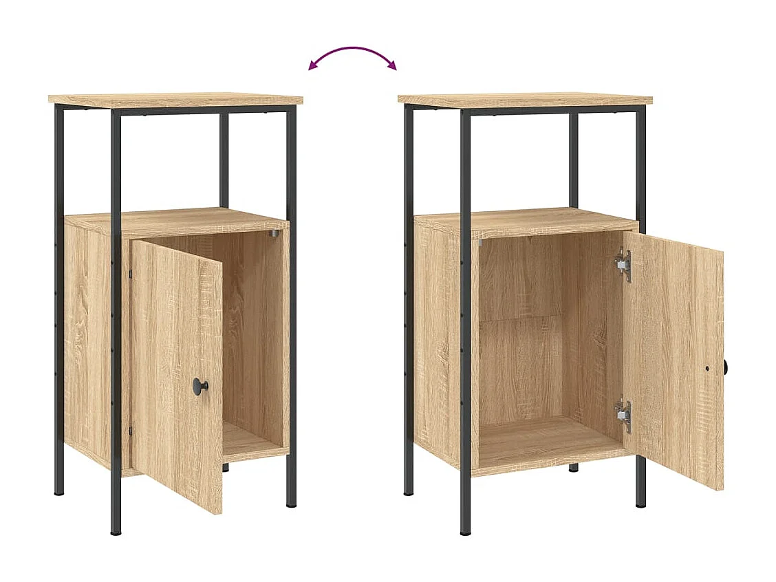 Nachttisch-Beistelltisch Sonoma-Eiche 41x31x80 cm Holzwerkstoff SHL61332