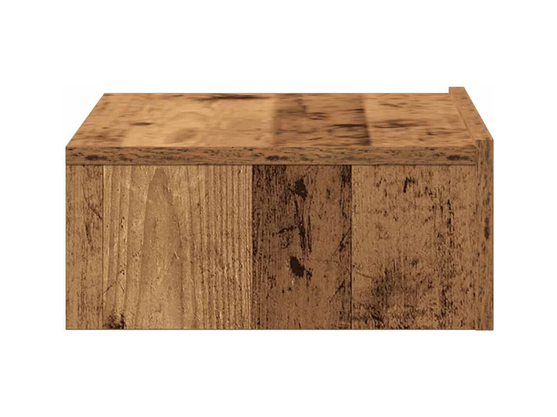 Table de chevet-Table d'appoint vieux bois 60x35 cm bois d'ingénierie