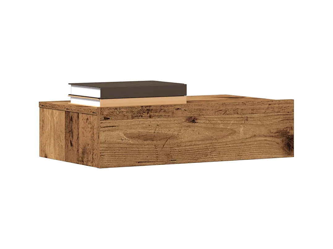 Mesilla de noche | Mesita de noche de madera antigua 60x35cm madera de ingeniería