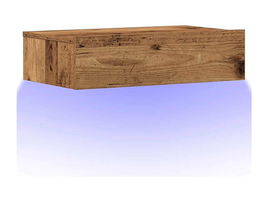 Nachttisch-Beistelltisch Altholz-Optik 60x35 cm Holzwerkstoff SHL71915