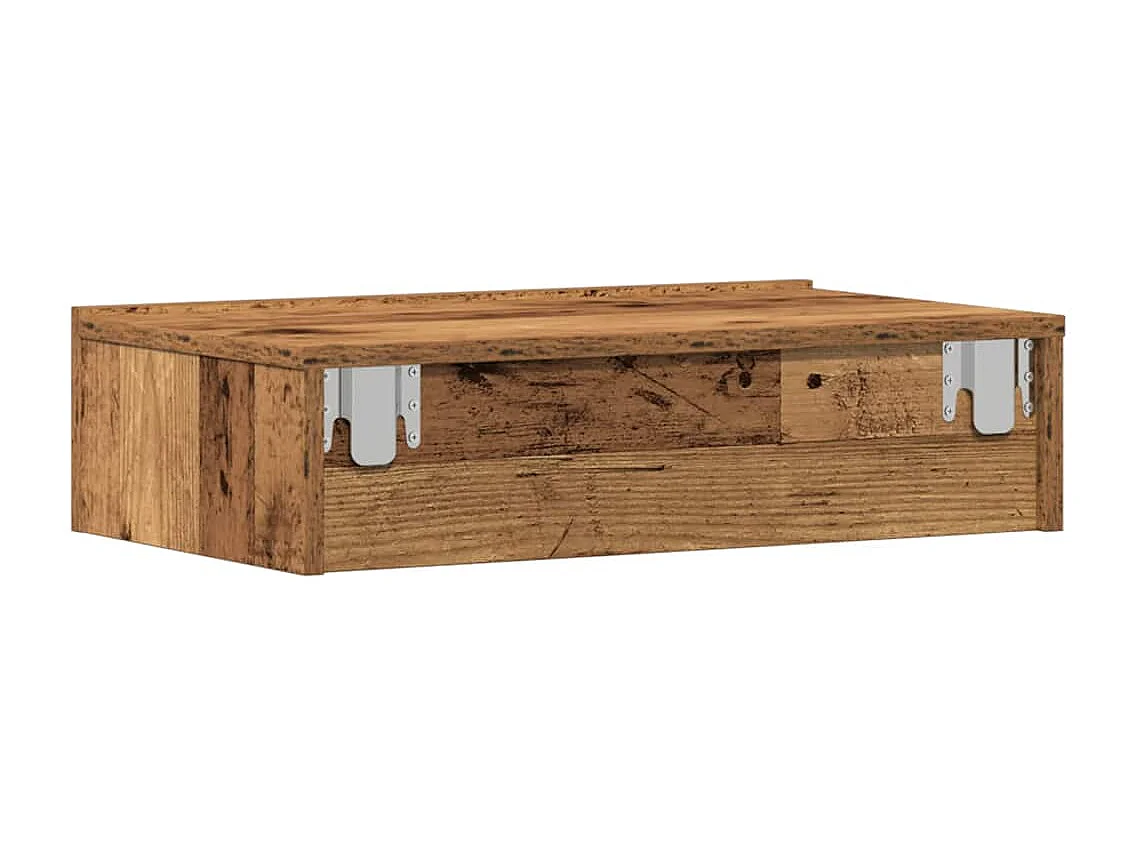 Nachttisch-Beistelltisch Altholz-Optik 60x35 cm Holzwerkstoff SHL71915