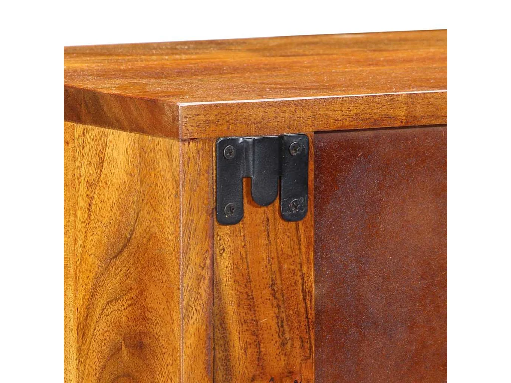 Mesita de Noche | Armario de Noche Marrón 35x30x22 cm madera maciza de acacia