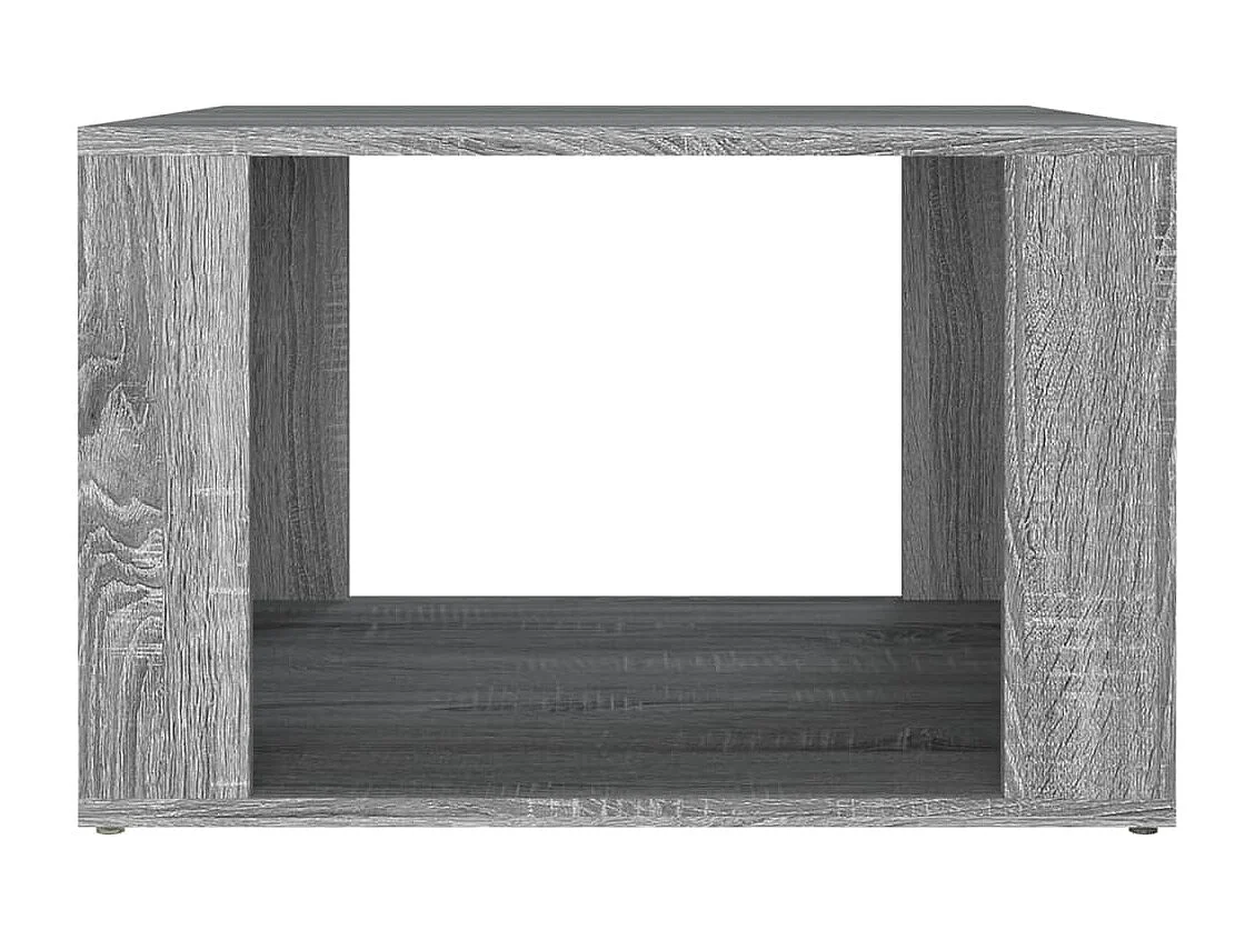 Mesita de noche | Mesilla de noche madera contrachapada gris Sonoma 57x55x36 cm