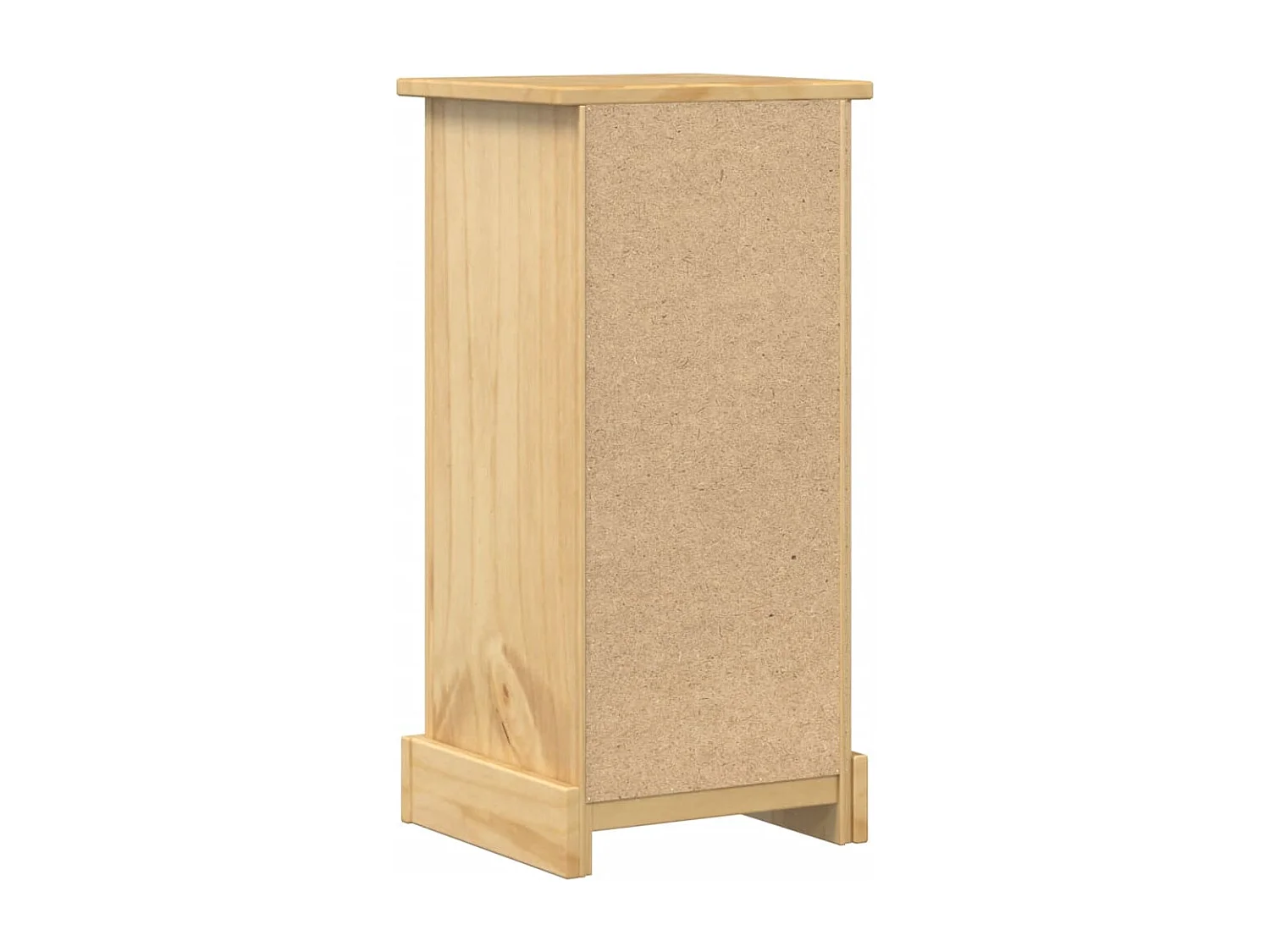 Comodino | Tavolino da notte Corona 35x32.5x74 cm in Legno Massello di Pino SHL4707