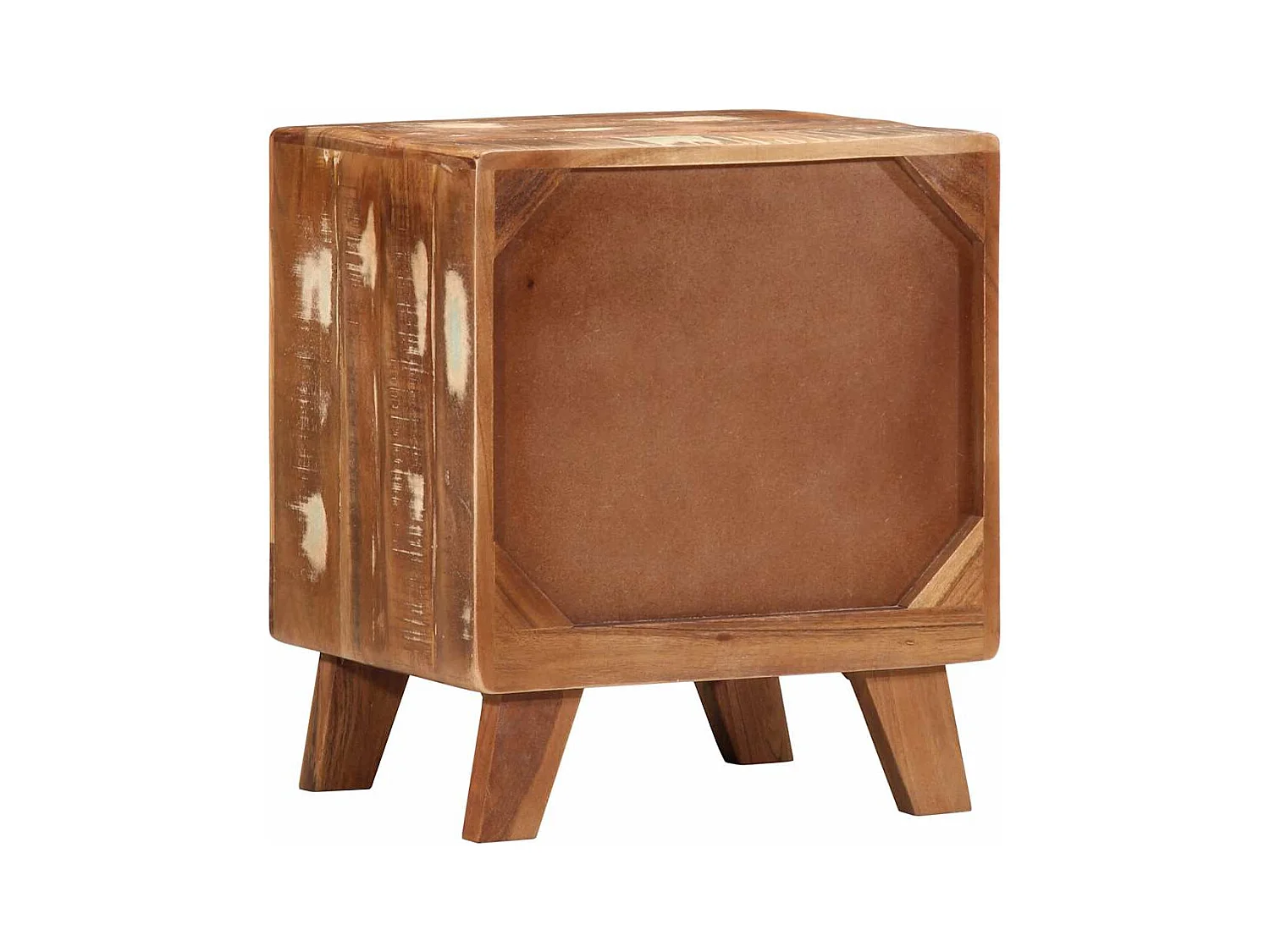 Mesita de noche | Mesilla de noche 40x32x46 cm madera maciza reciclada