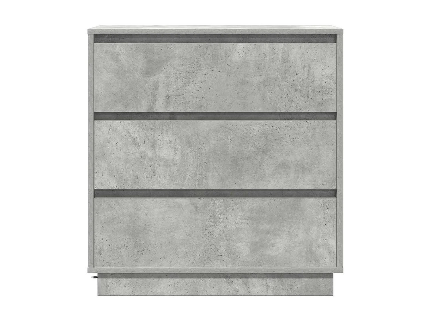 Mesita de Noche | Armario de Noche con cajón con Gris Concreto 71x34.5x75 cm
