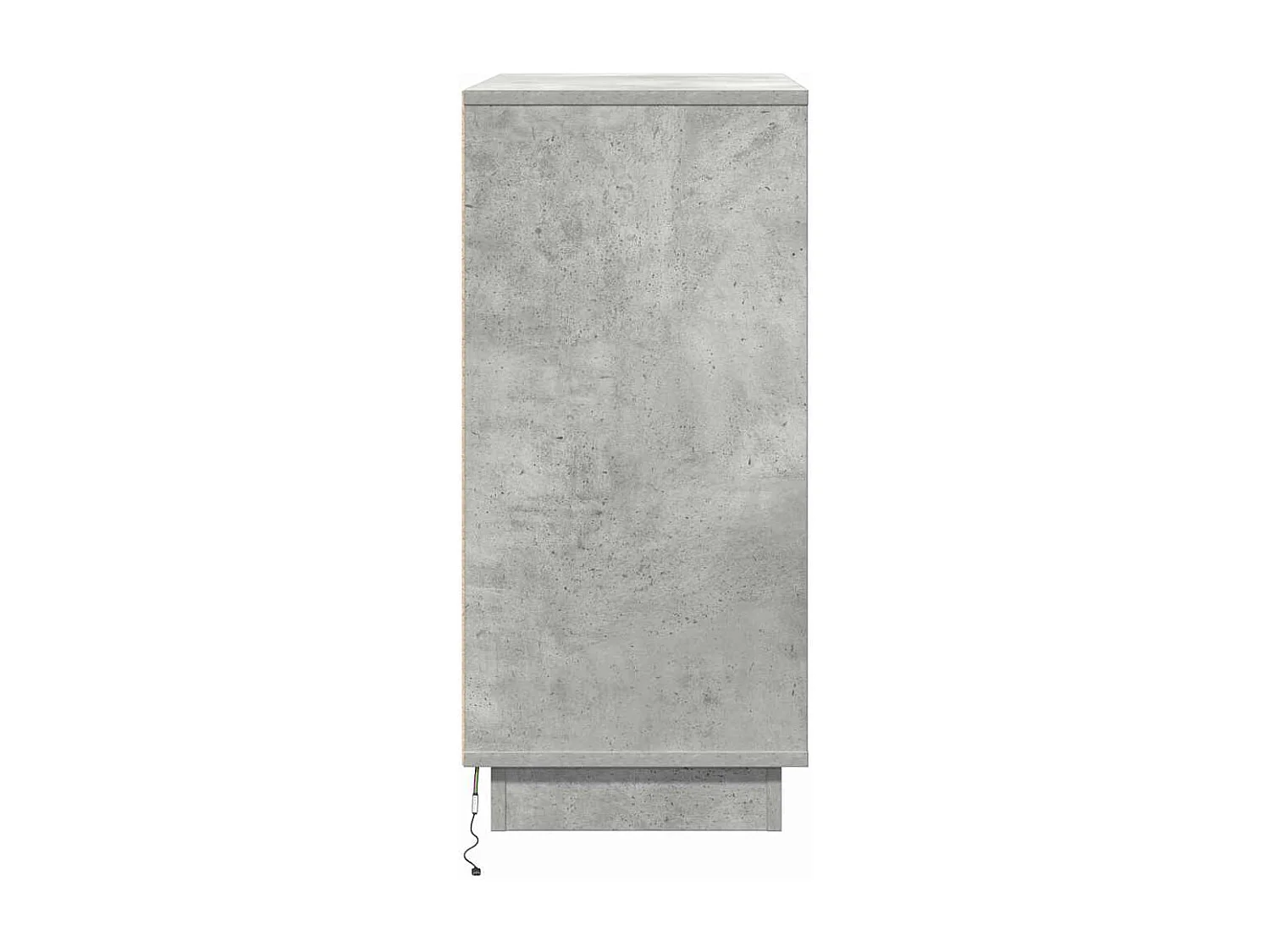 Mesita de Noche | Armario de Noche con cajón con Gris Concreto 71x34.5x75 cm