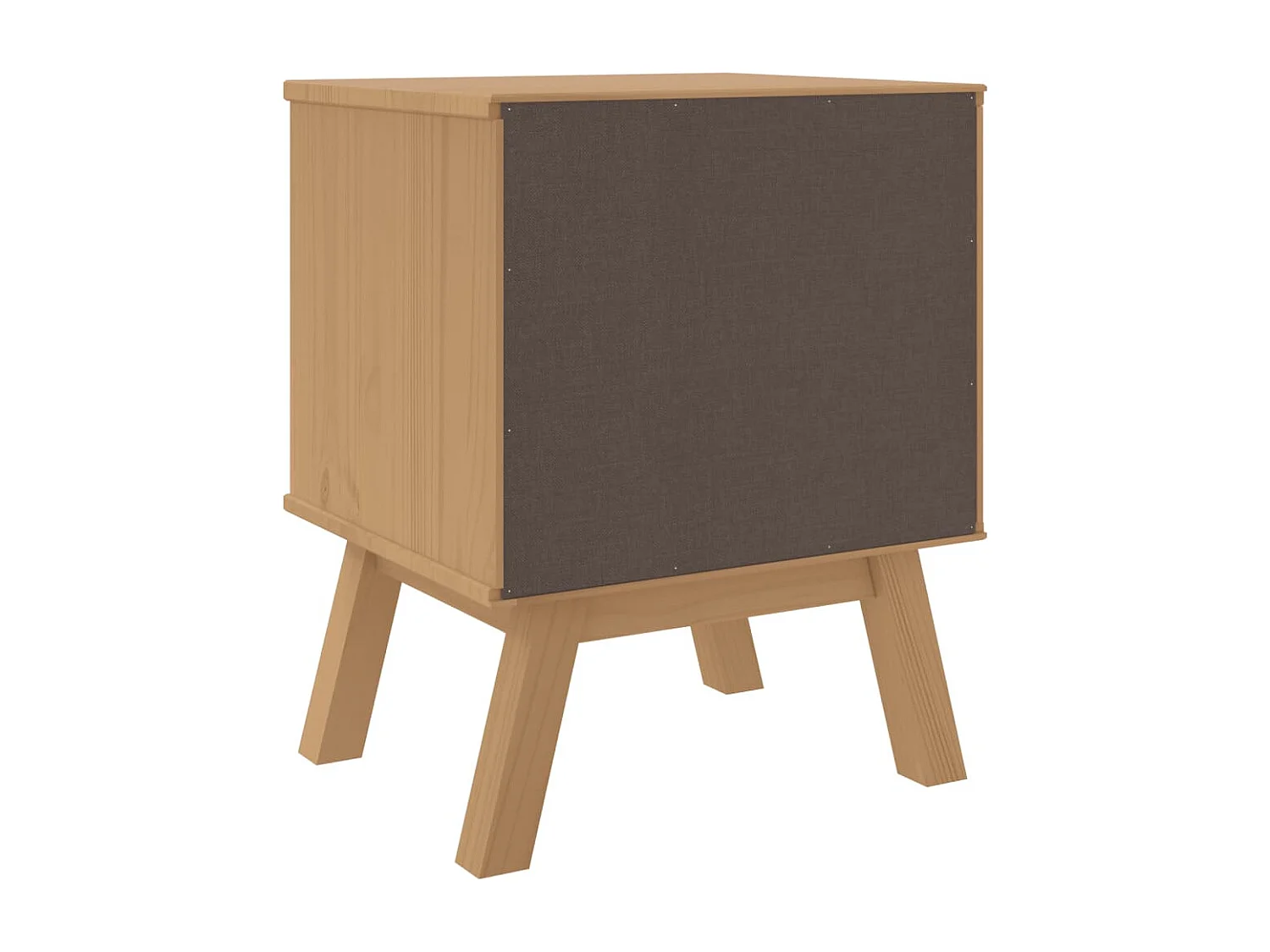 Nachttisch-Beistelltisch OLDEN Braun Massivholz Kiefer SHL54361