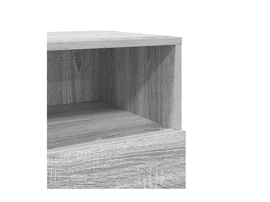 Mesillas de noche | Mesita de noche 2 uds con 2 cajones gris sonoma 36x36x68 cm