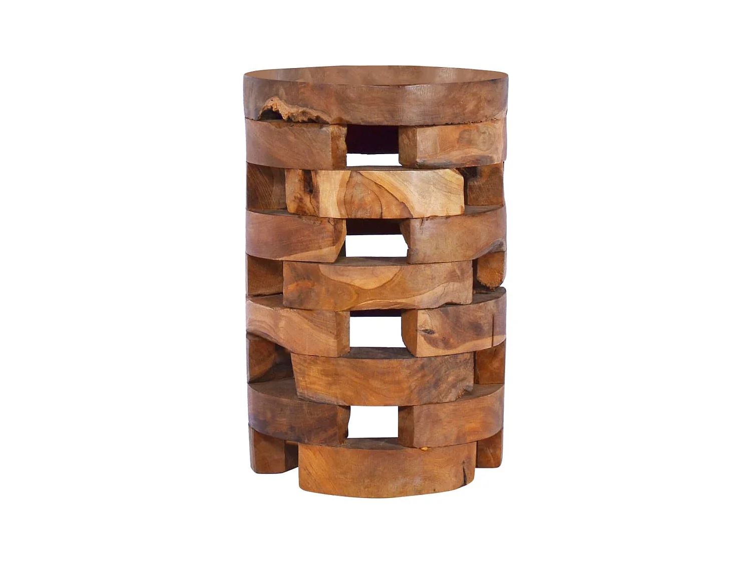 Mesita de noche | Mesilla de noche de madera maciza de teca 30x30x45 cm