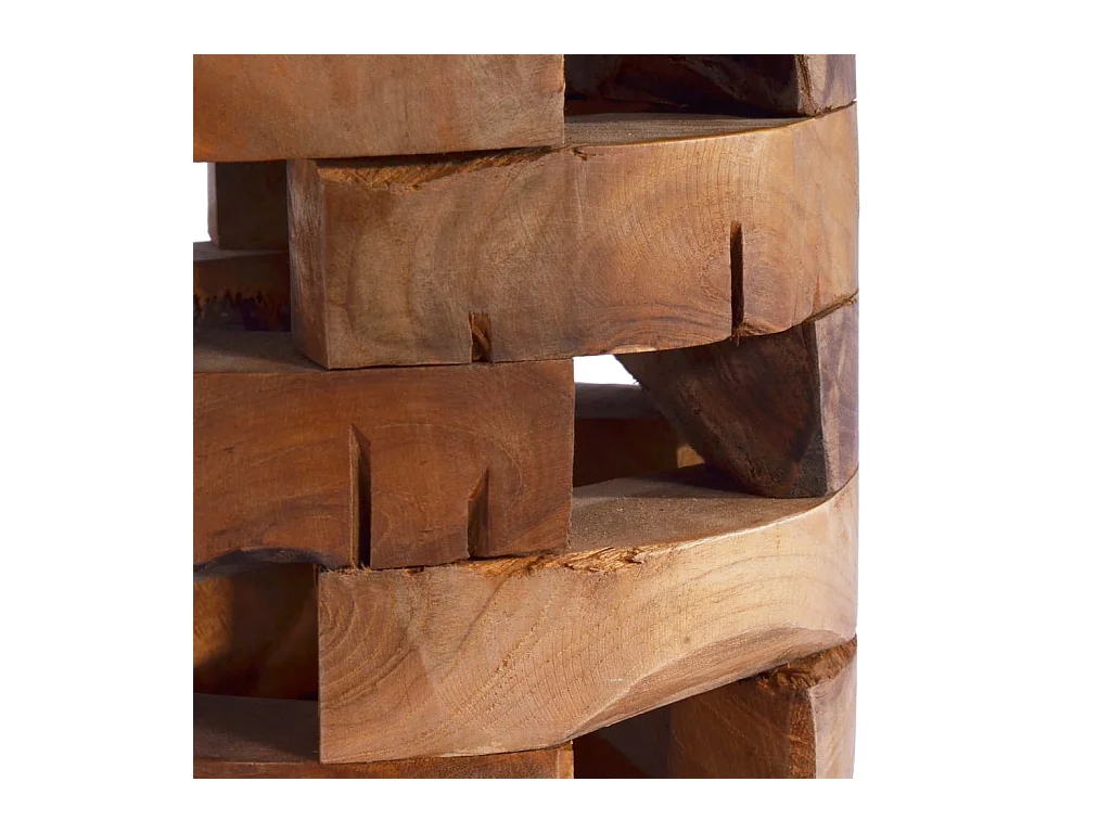 Mesita de noche | Mesilla de noche de madera maciza de teca 30x30x45 cm