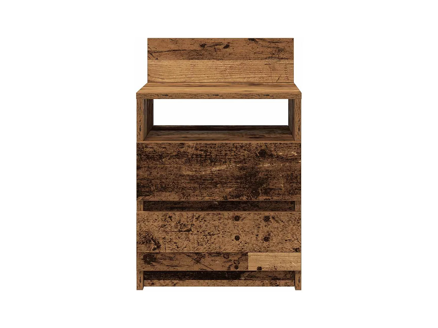 Mesillas de noche | Mesita de noche 2 uds con 2 cajones madera vieja 40x33x60 cm