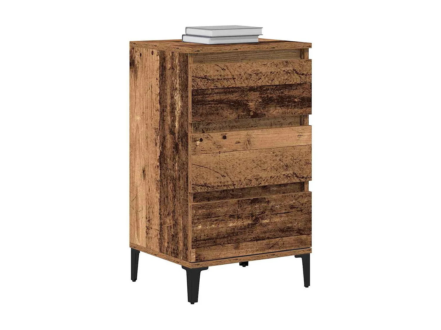 Mesita de Noche | Armario de Noche con cajón Madera Vieja 40x35x70 cm