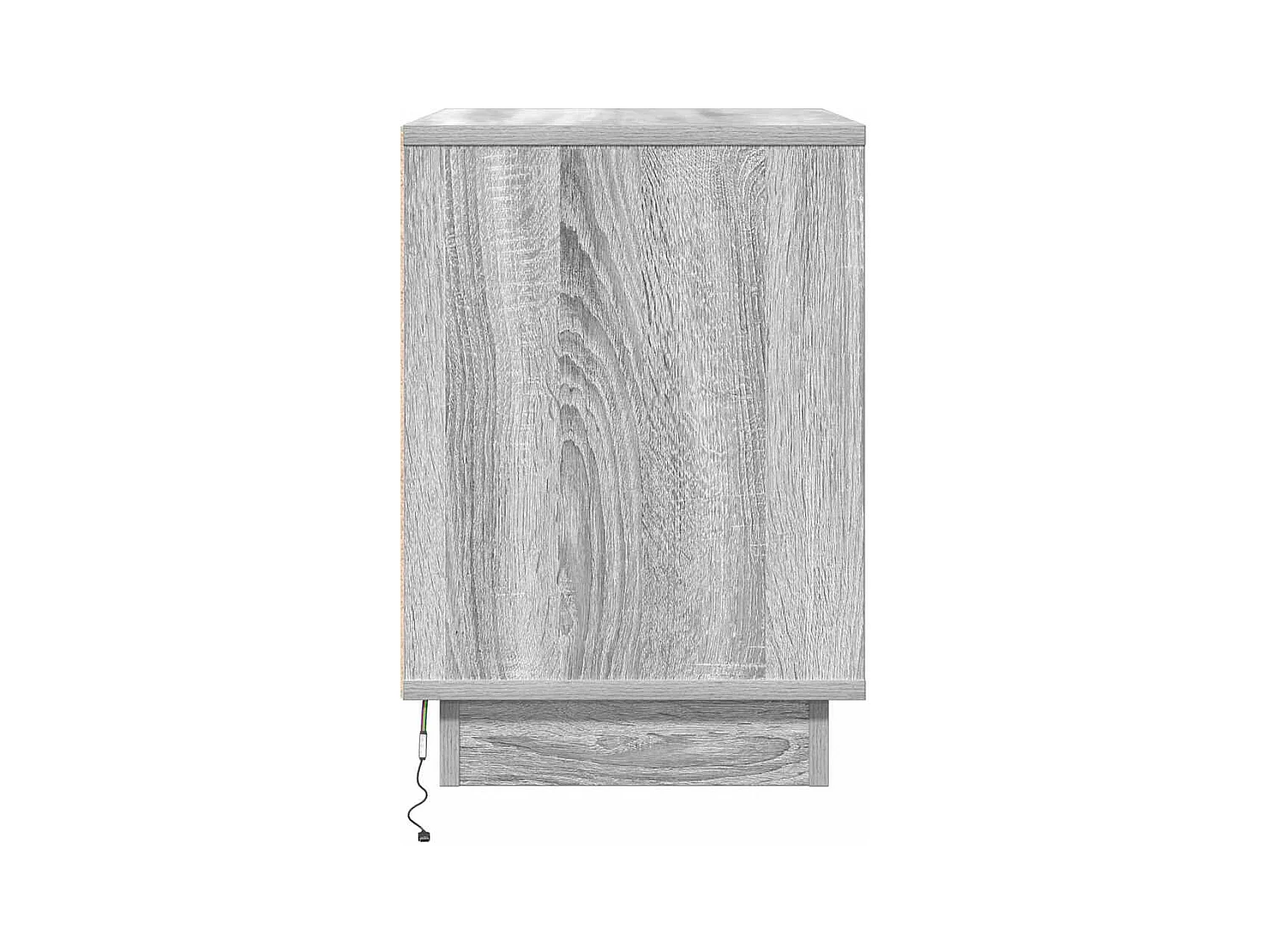 Mesa de Cabeceira com 2 peças Cinzeto 50x34.5x50 cm