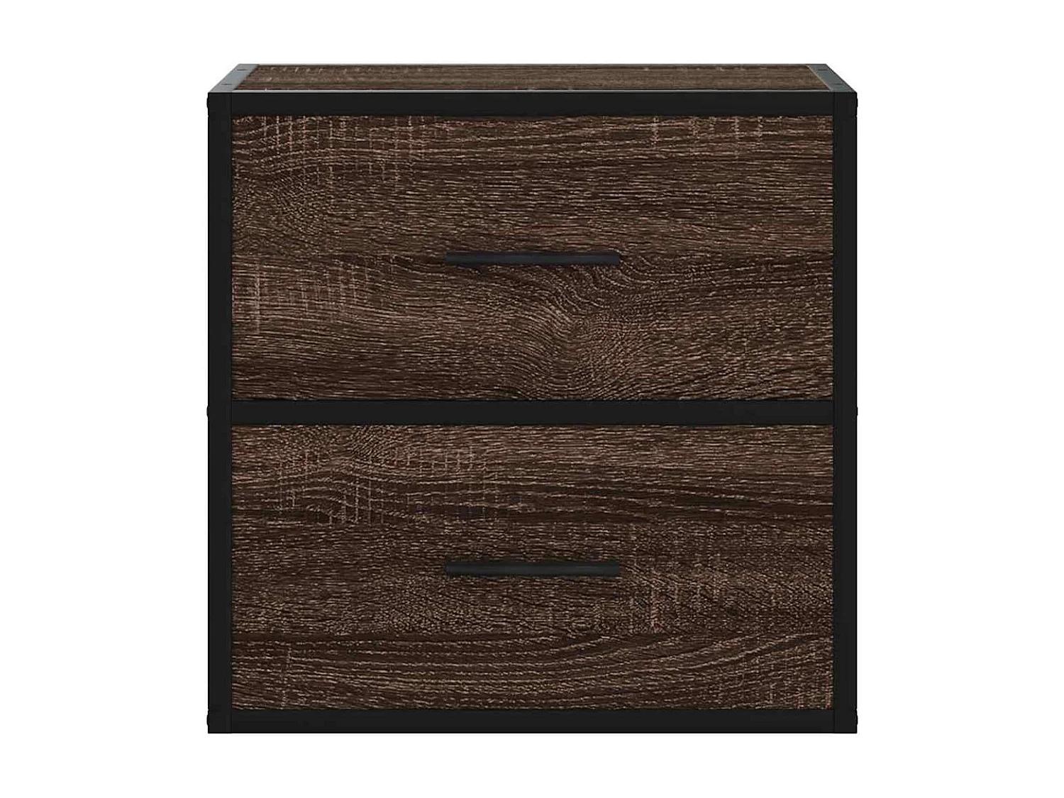 Table de chevet flottante chêne marron 40x31x39,5 cm