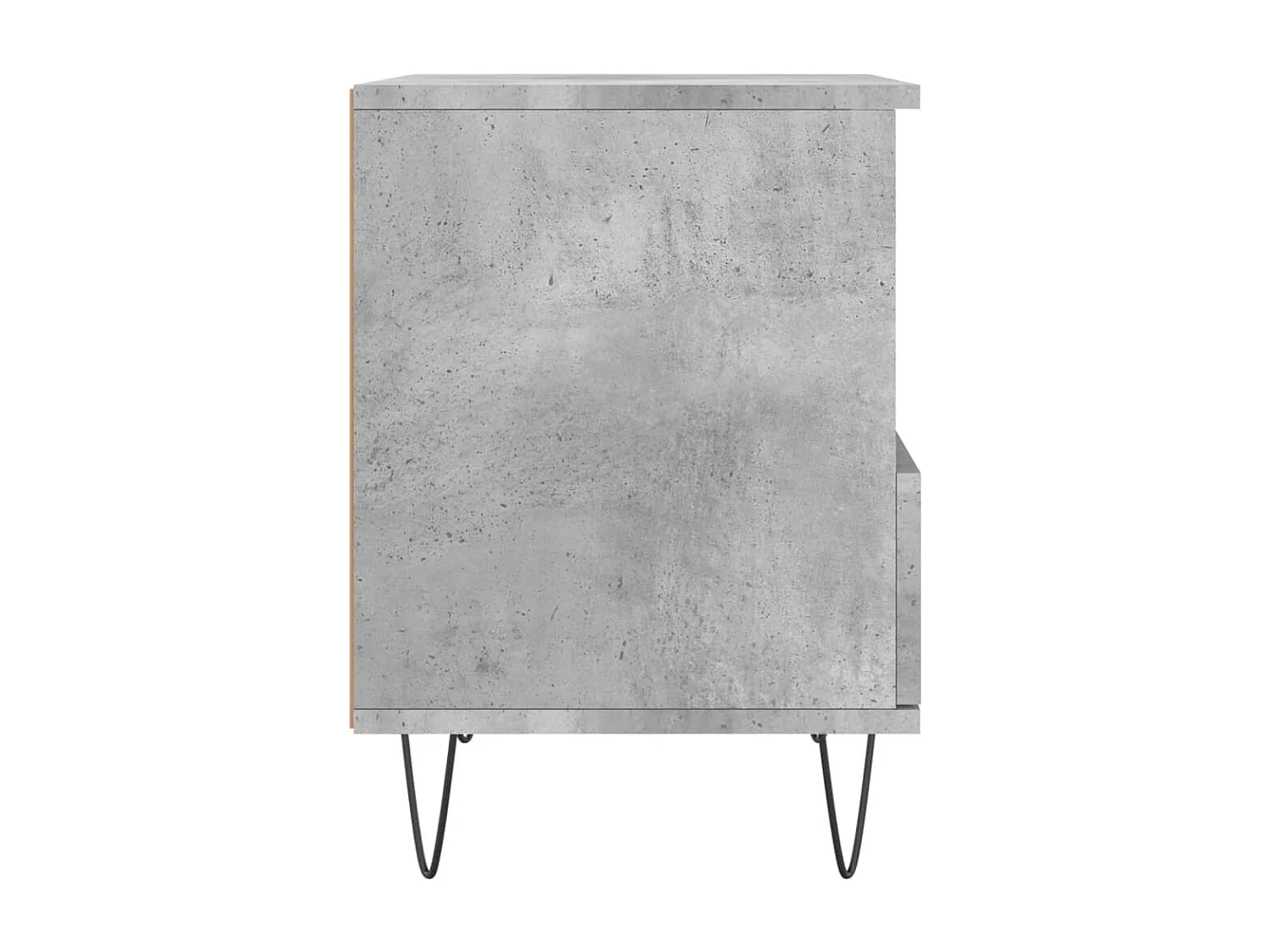 Lot de 2 Tables de chevet avec rangement gris béton 40x35x50 cm bois d’ingénierie