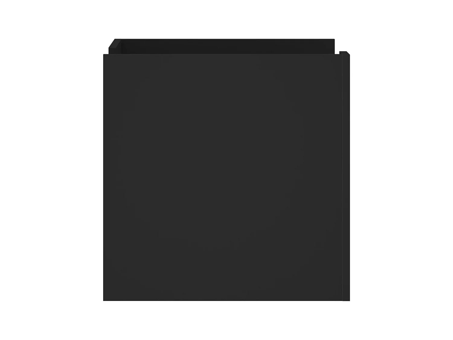 Mesita de noche | Mesilla de noche madera de ingeniería negro 45x50x50 cm