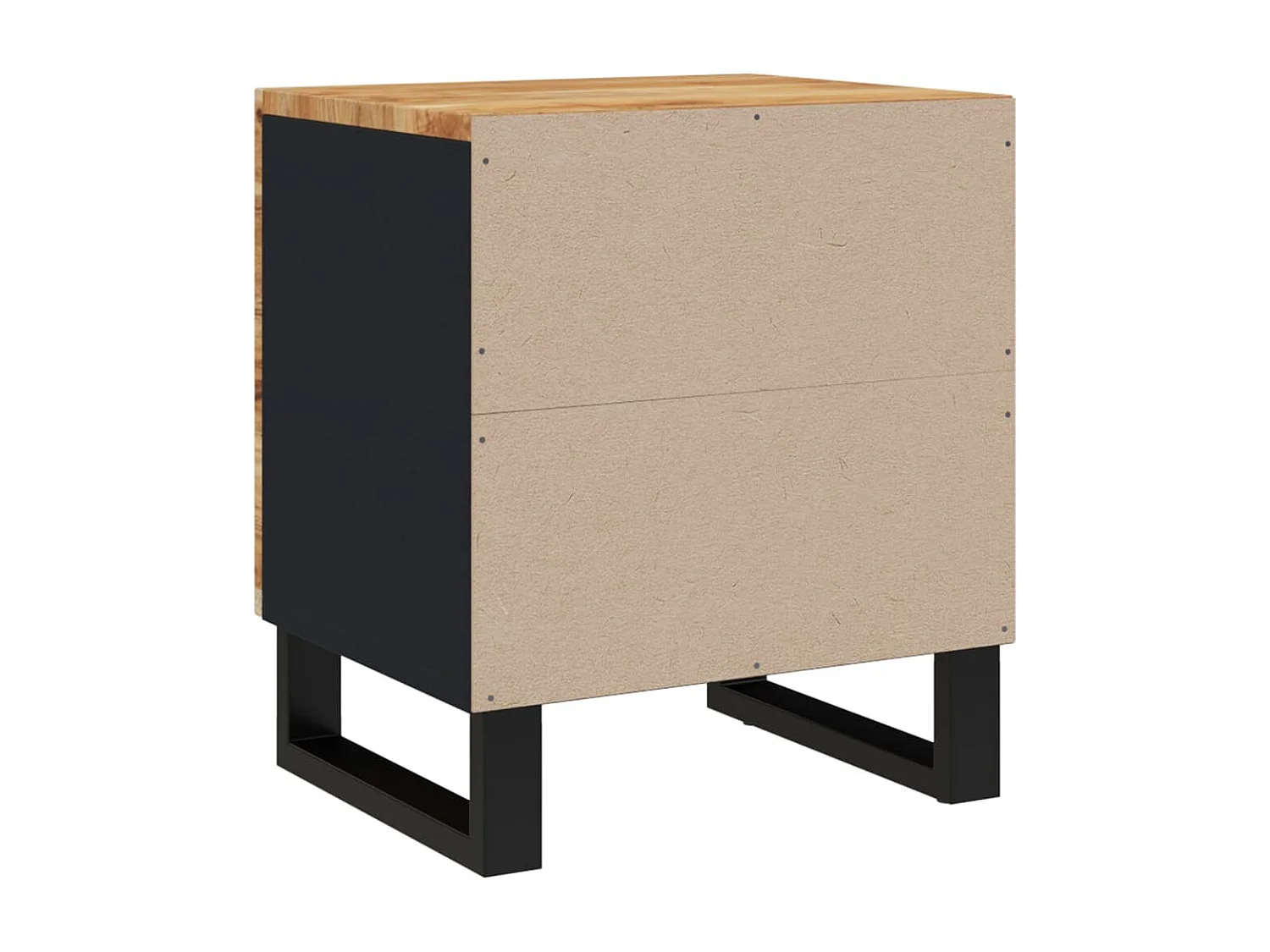 Nachtkastje | Bijzettafel Modern | Opbergkastje 40x33x46 cm massief acaciahout