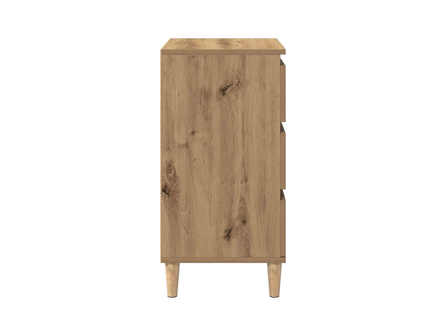 Mesita de Noche | Armario de Noche | Mesilla de noche con cajón Roble artisan 40x35x70 cm