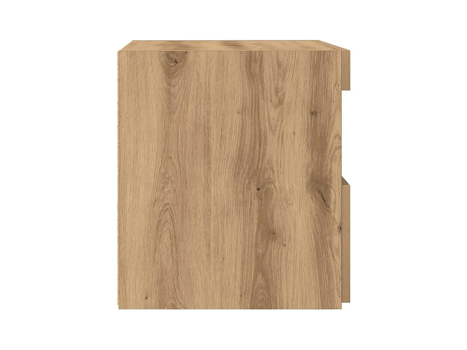 Mesita de Noche | Mesa auxiliar con cajón Roble artisan 50x40x45 cm