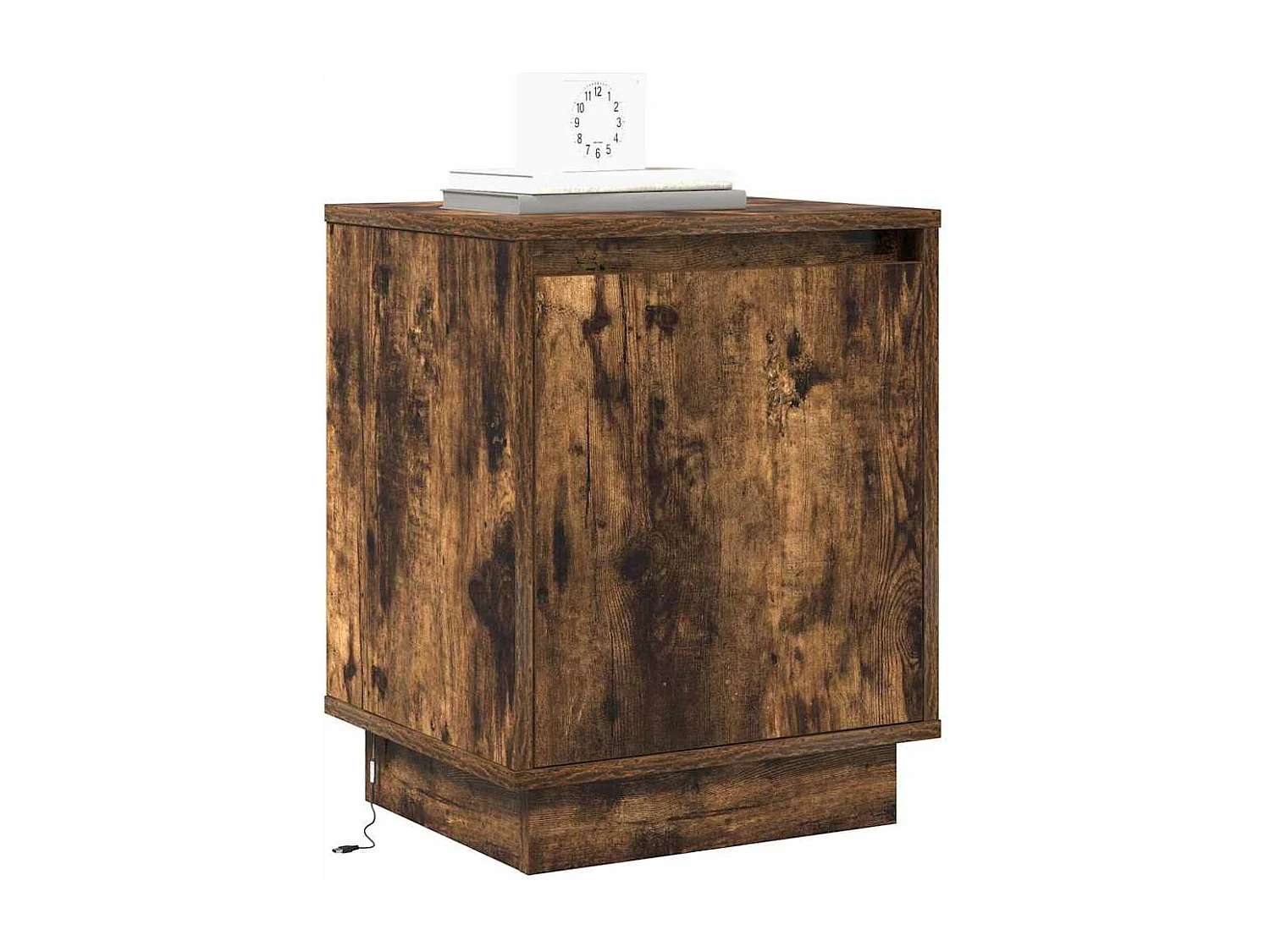 Nachttisch 2er Set-Beistelltisch Geräucherte Eiche 39 x 34,5 x 50 cm SHL20691