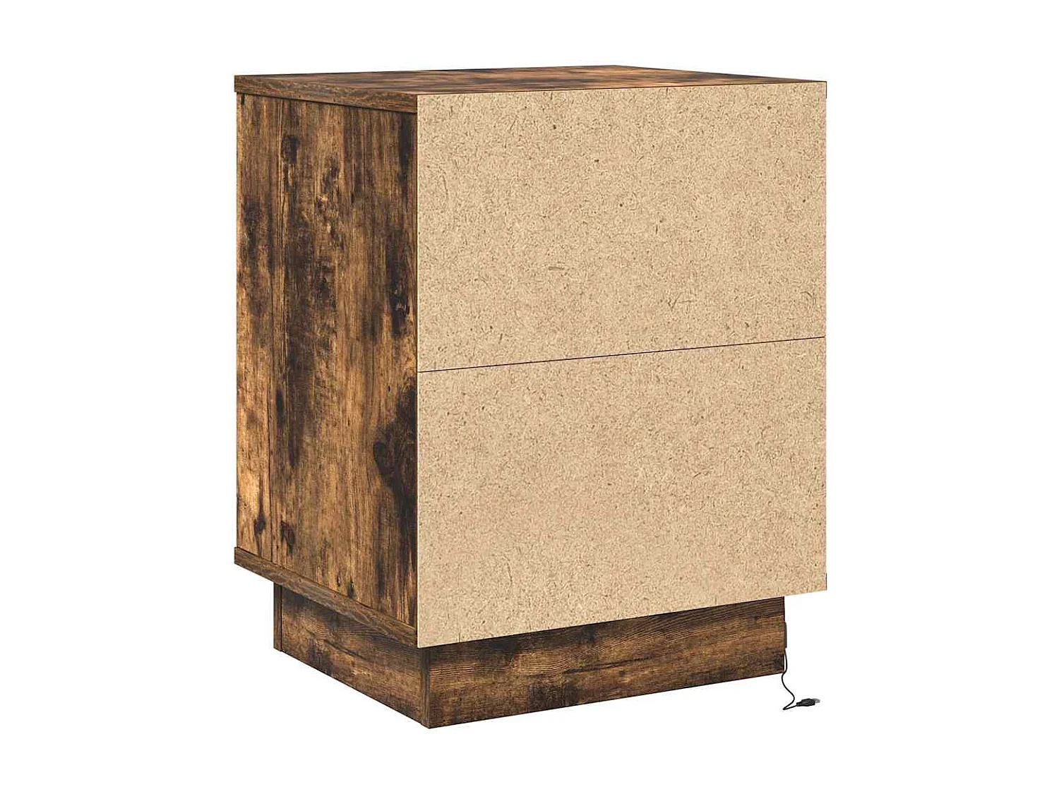 Nachttisch 2er Set-Beistelltisch Geräucherte Eiche 39 x 34,5 x 50 cm SHL20691