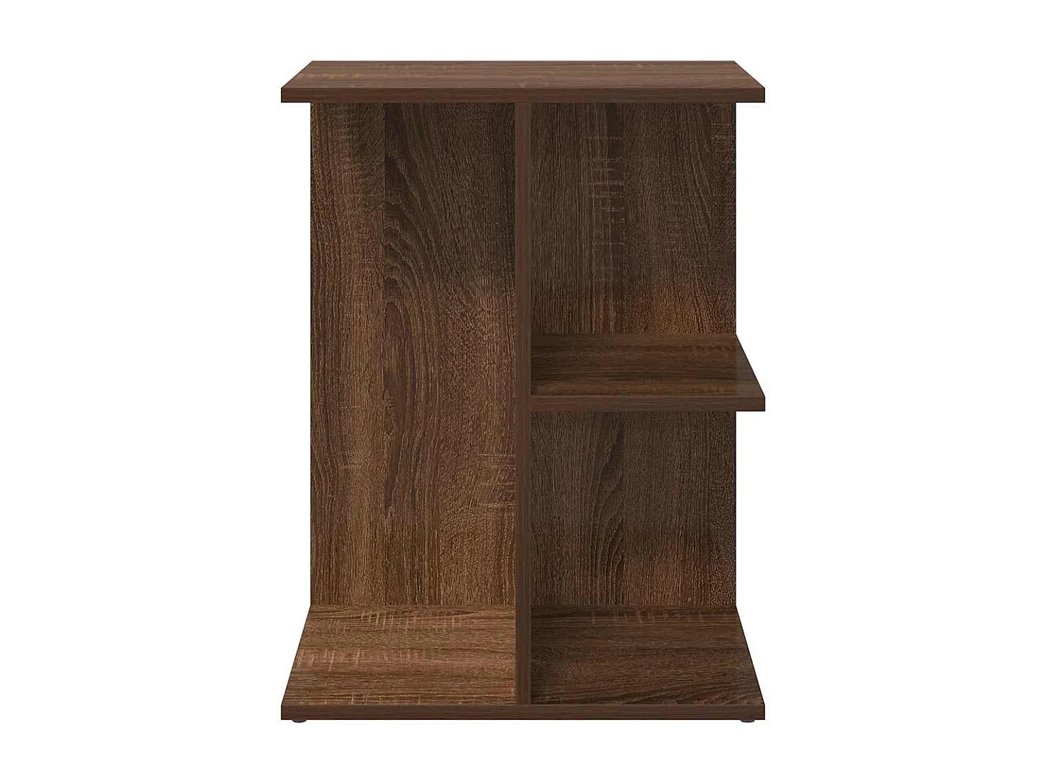 Nachttisch 2er Set-Beistelltisch-Nachttischkommode Braun Eichen-Optik 46,5x29x61 Holzwerkstoff SHL43158