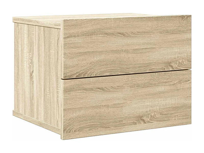 Mesita de noche | Mesilla de noche madera contrachapada color roble 40x30x30 cm