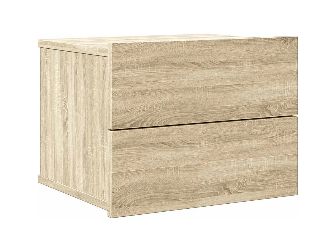 Mesita de noche | Mesilla de noche madera contrachapada color roble 40x30x30 cm