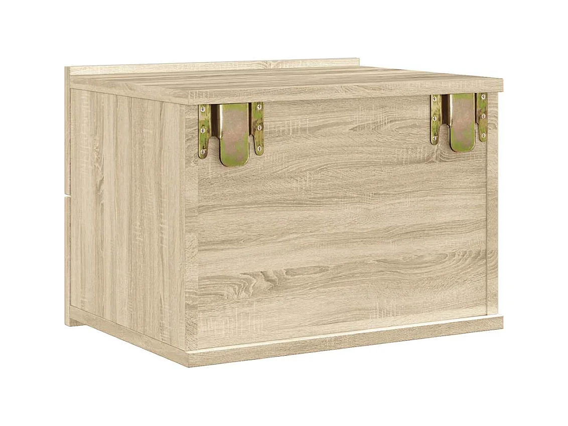 Mesita de noche | Mesilla de noche madera contrachapada color roble 40x30x30 cm