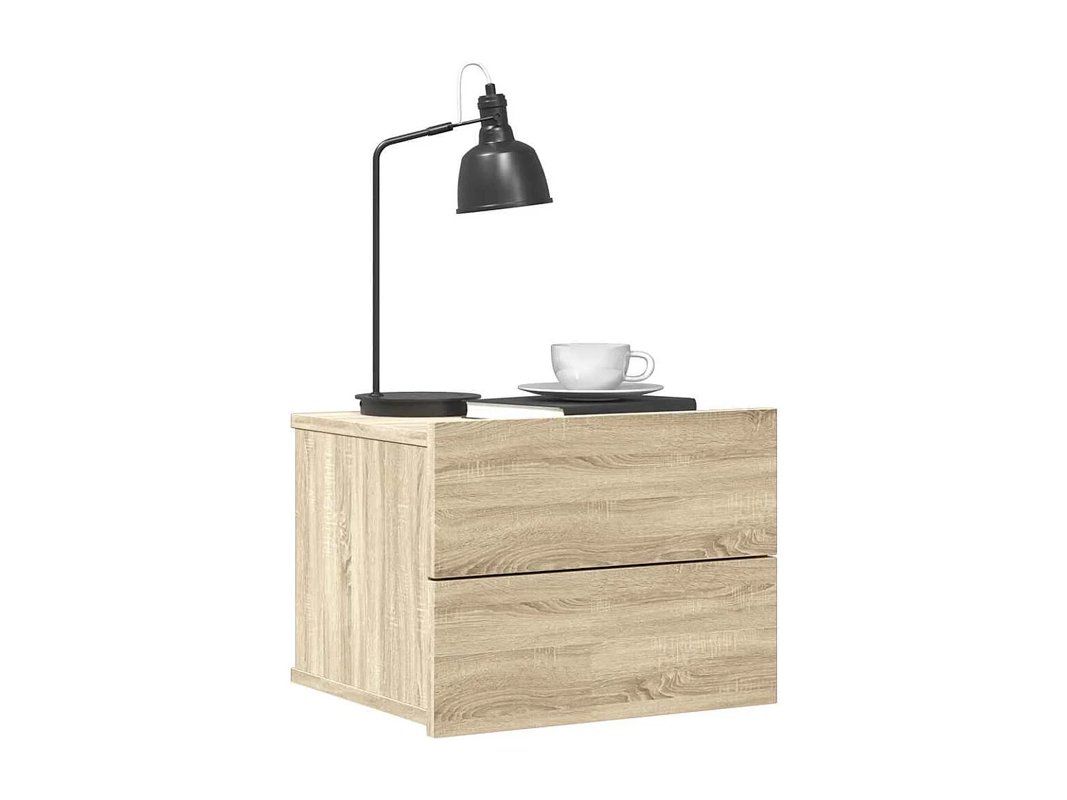 Nachttisch-Beistelltisch Sonoma-Eiche 40x30x30 cm Holzwerkstoff SHL47529