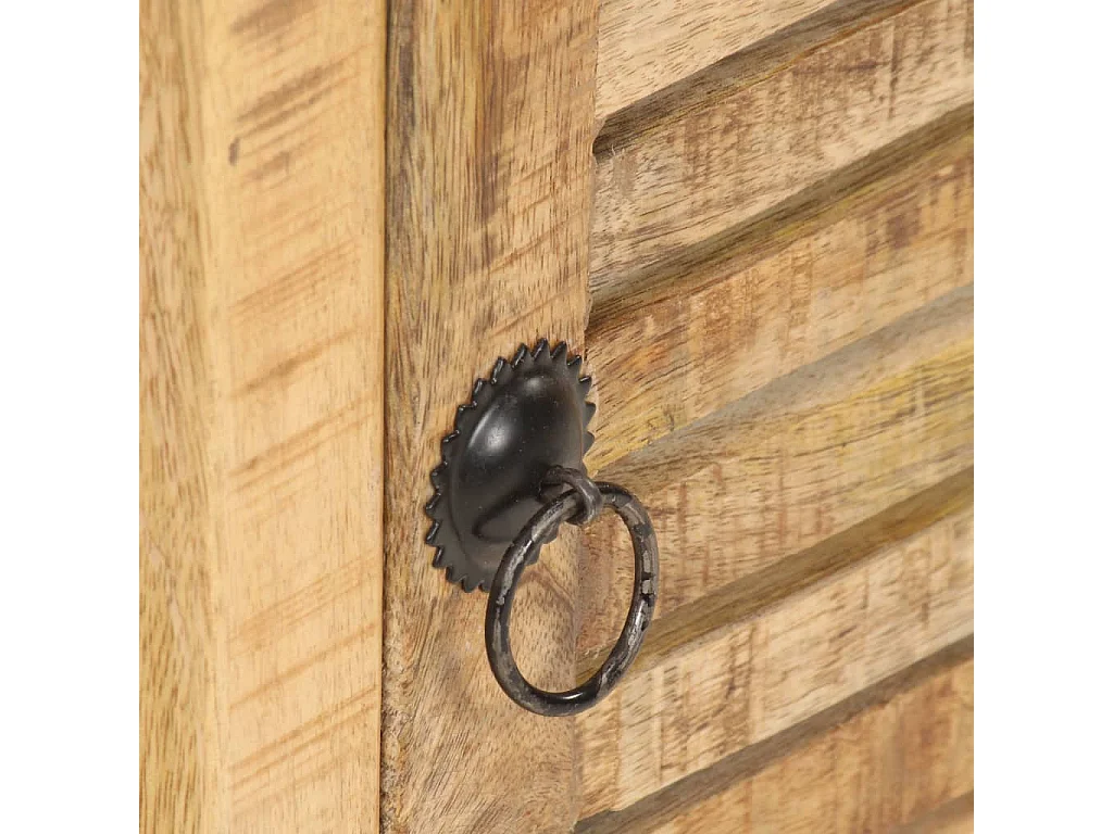 Nachttisch-Beistelltisch 40x30x50 cm Raues Mangoholz SHL5649