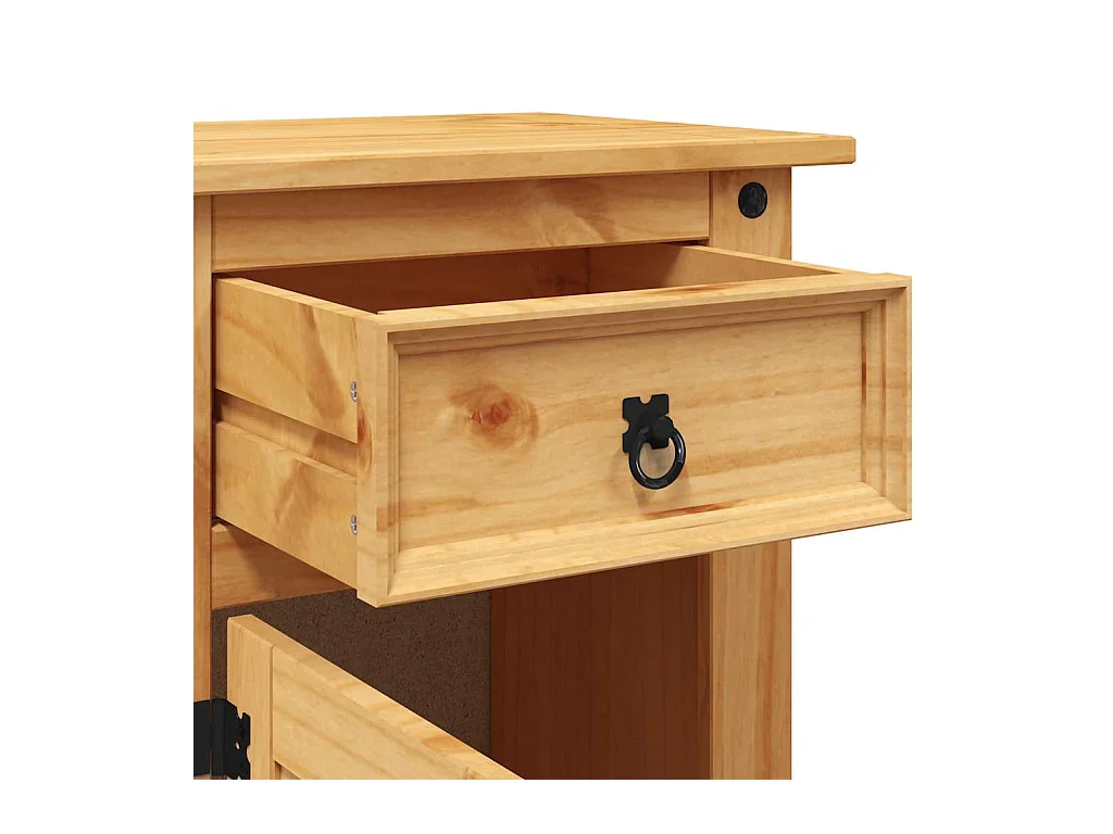 Mesita de noche | Mesilla de noche Corona Range pino mexicano 53x39x66 cm