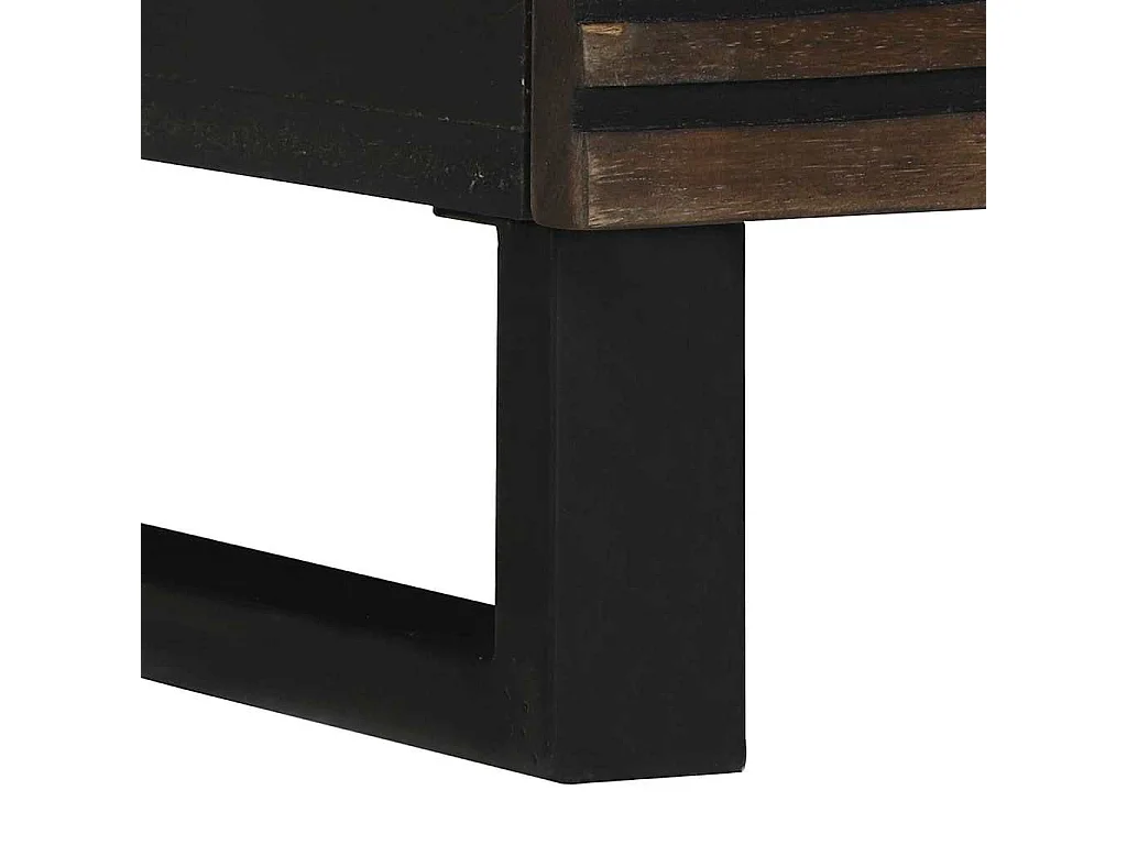 Mesa de Cabeceira Moderna com gaveta 2 peças Nogueira 40x33x46 cm