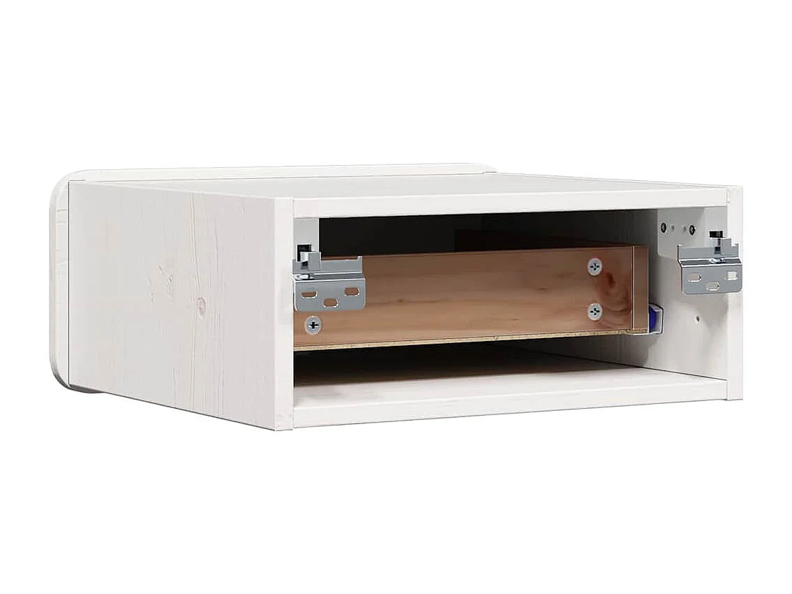 Mesa de Noche | Mesa auxiliar con cajón 2 uds. 39x34x16.5 cm