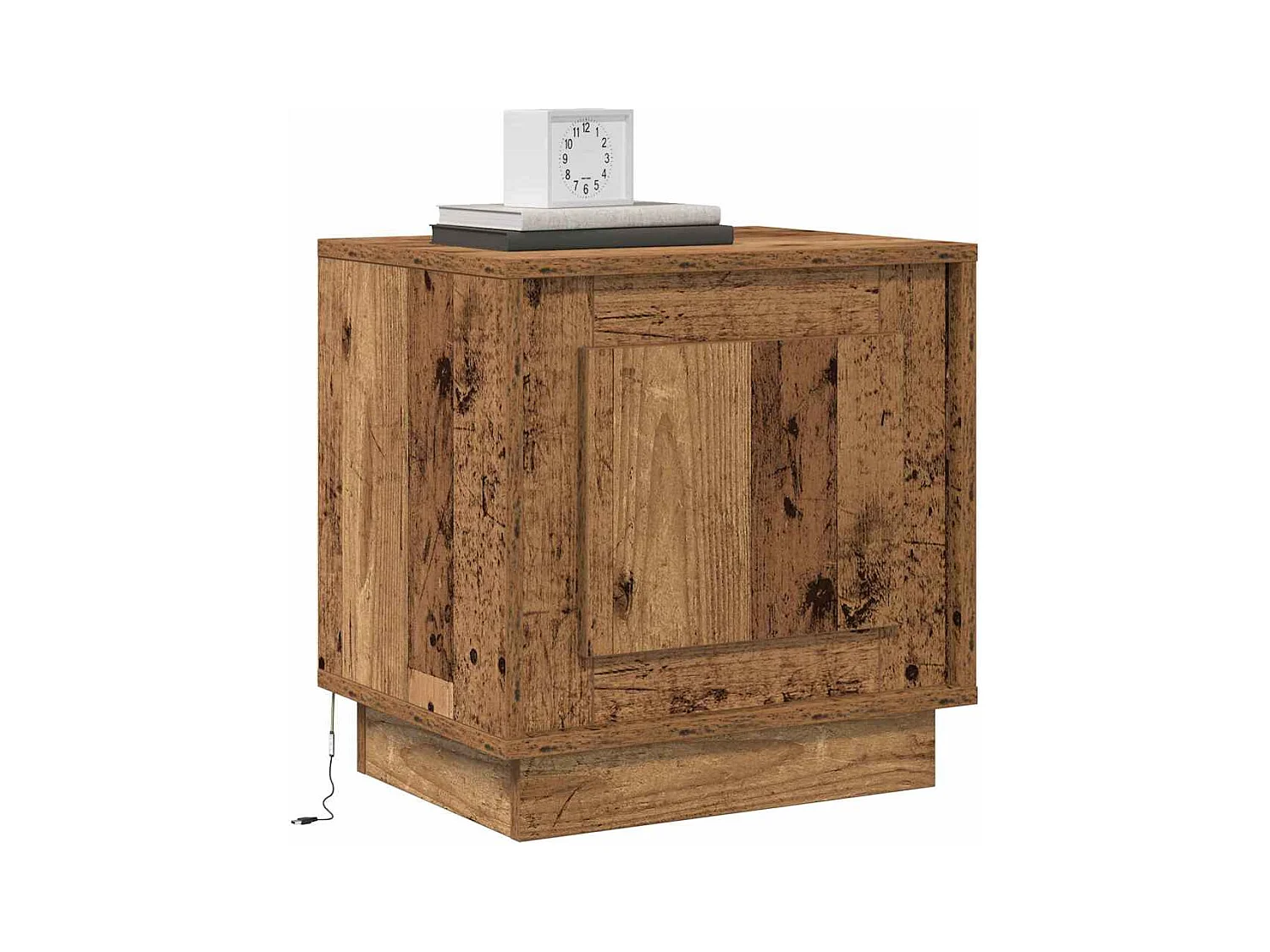 Mesita de Noche | Armario de Noche 2 uds Madera vieja 44x34.5x45 cm